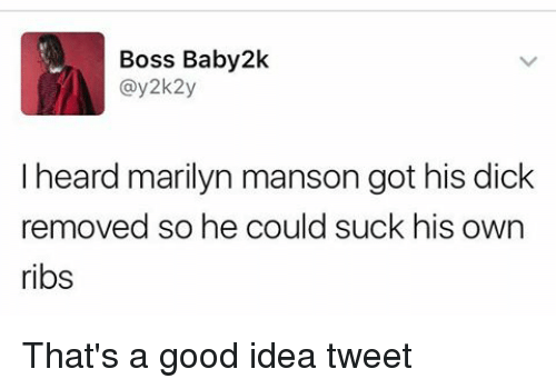 Apple P. reccomend Manson sucking his dick