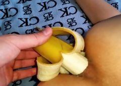 Chubby banana ass squeeze