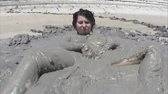 Nude women in mud orgasm