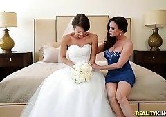 Kiss lesbian party video wedding