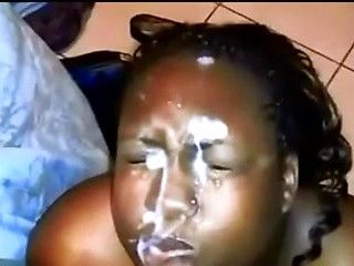 best of Cock cumm suck mature on african girl face load