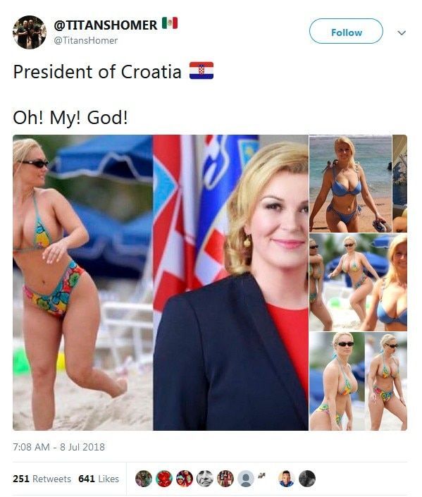 Presidents naked wife