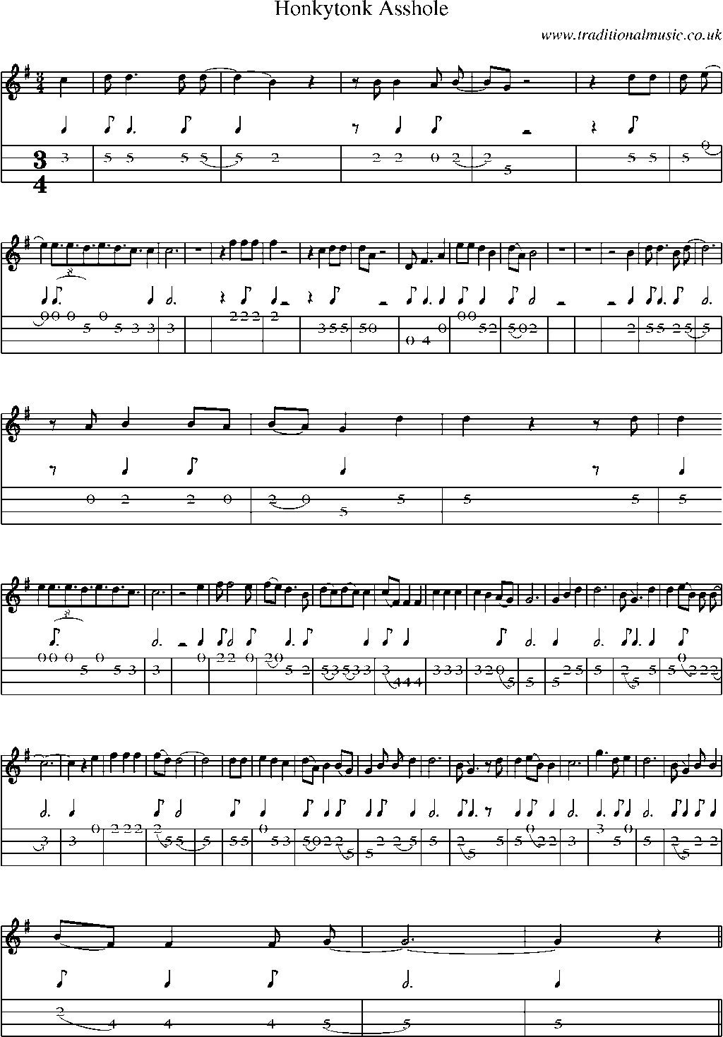 best of Asshole Guitar tabs for