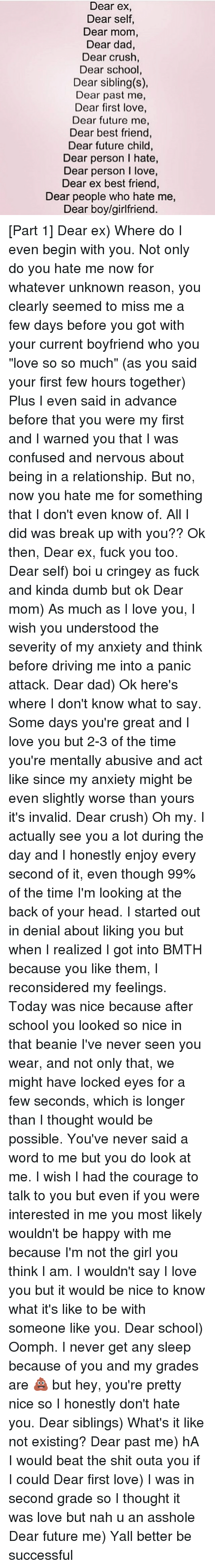 Dear dad whom is an asshole