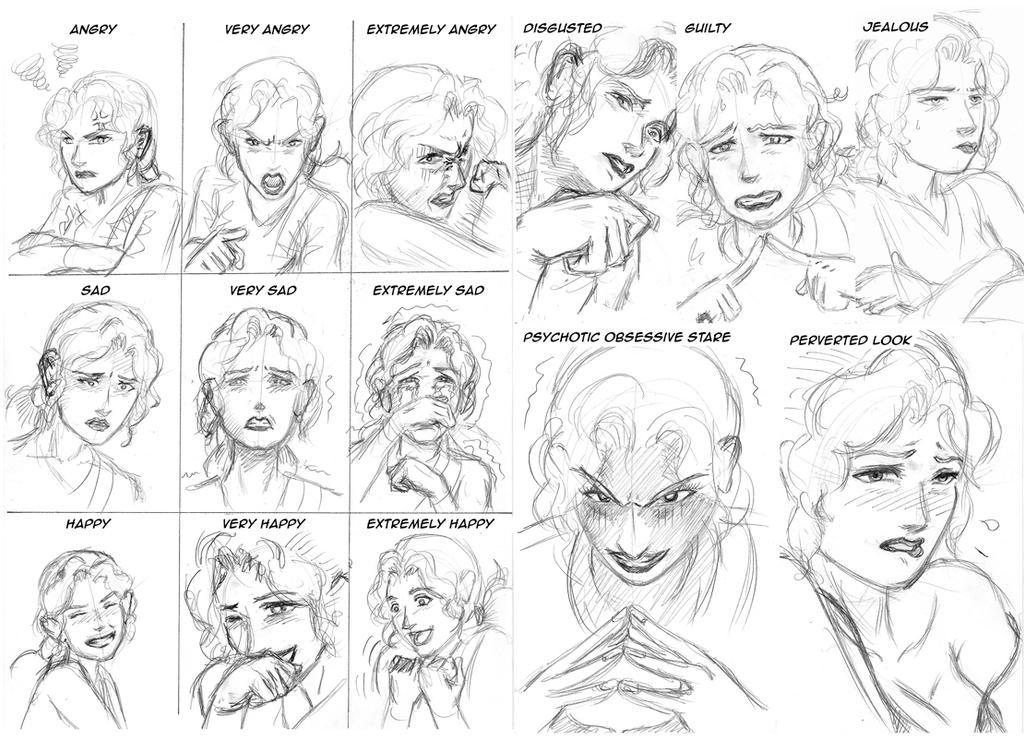 Facial expressions to practice