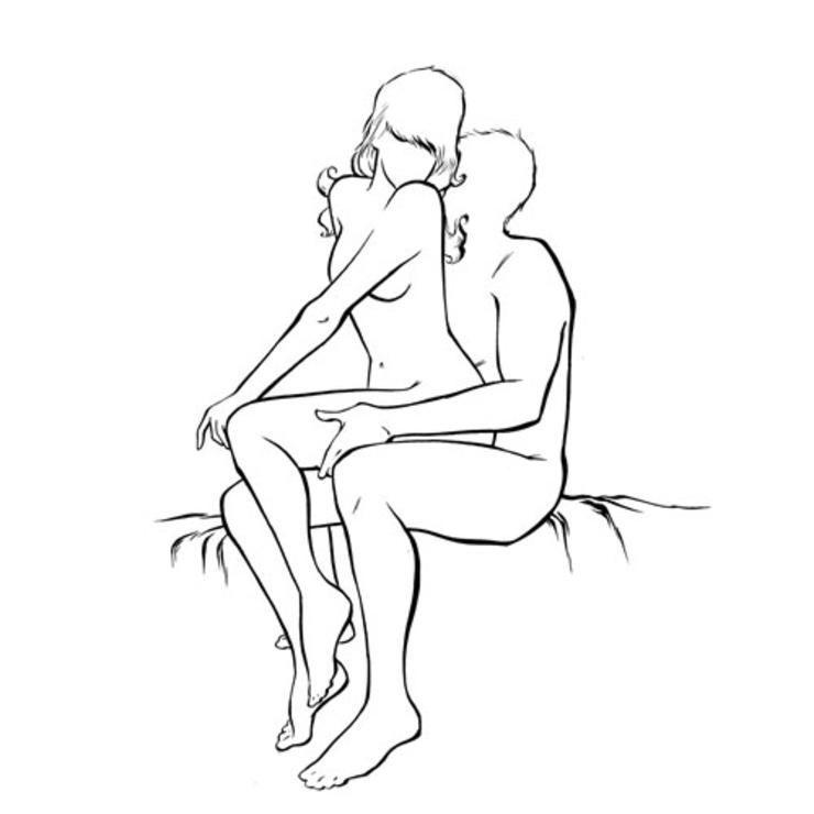 The hot seat sex position