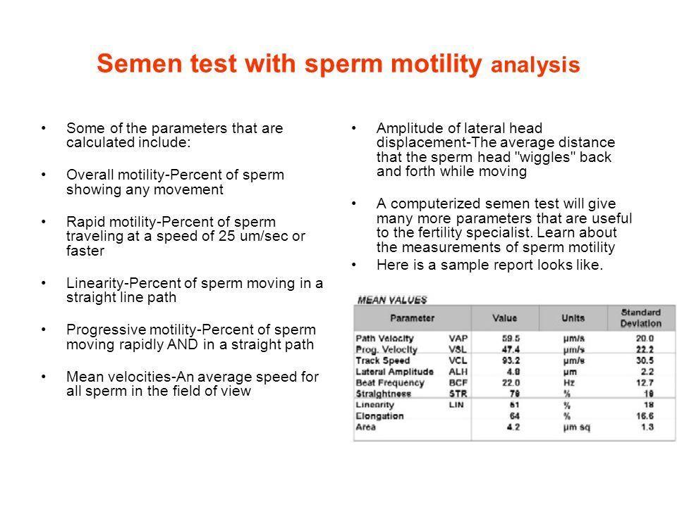 best of Strict morphology test vs Who sperm
