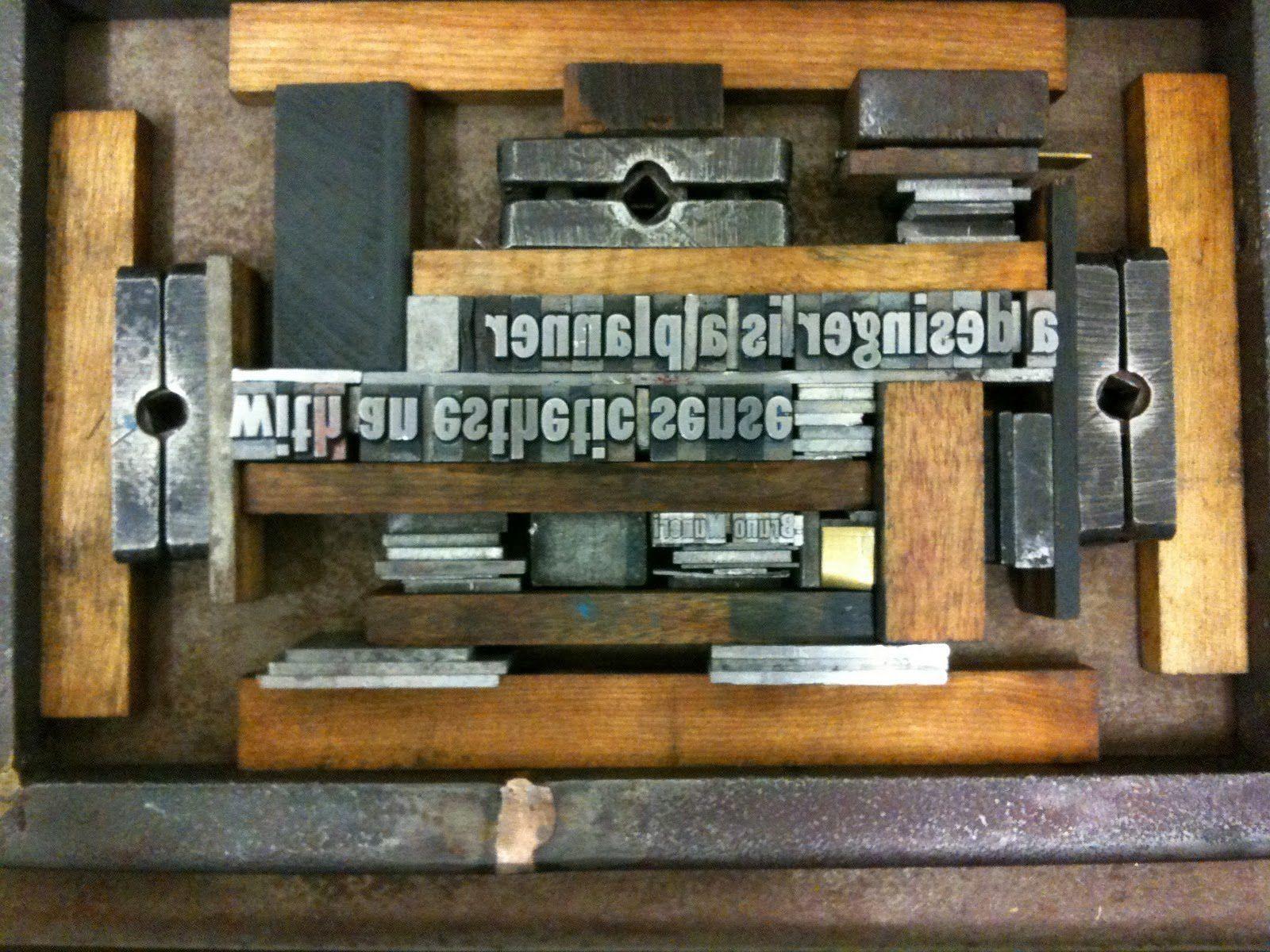 best of Strip In letterpress wood line used space thin printing type