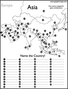 Asian map test