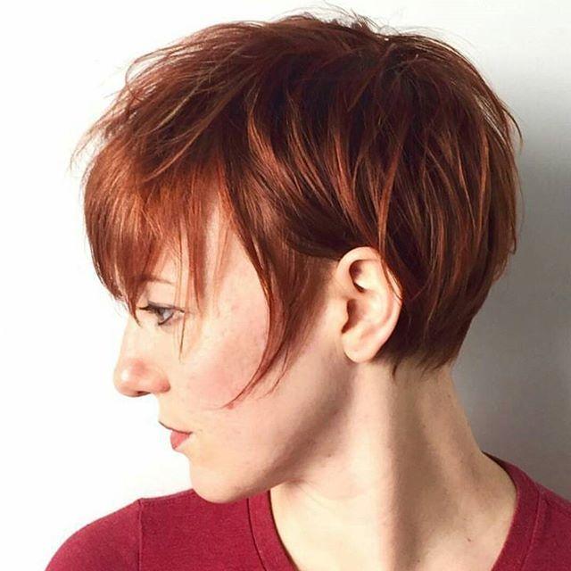 Hair cut redhead