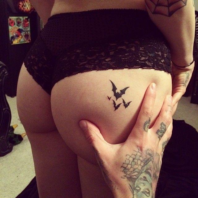 Tattoo on ass bum butt