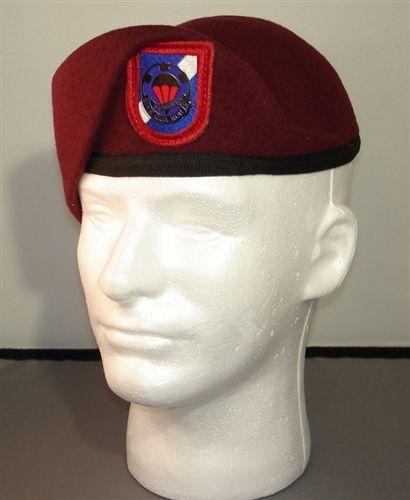 Preformed and shaved black beret