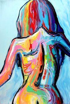 Titanium reccomend Abstract nude paint painting woman