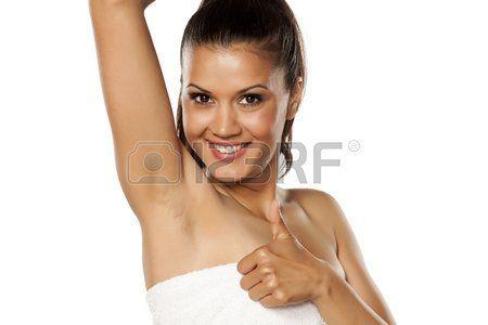 Shaved women armpits
