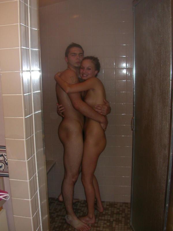 Caught naked in the shower
