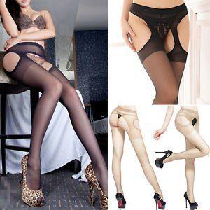 Erotic stockings and crotchless pantyhose