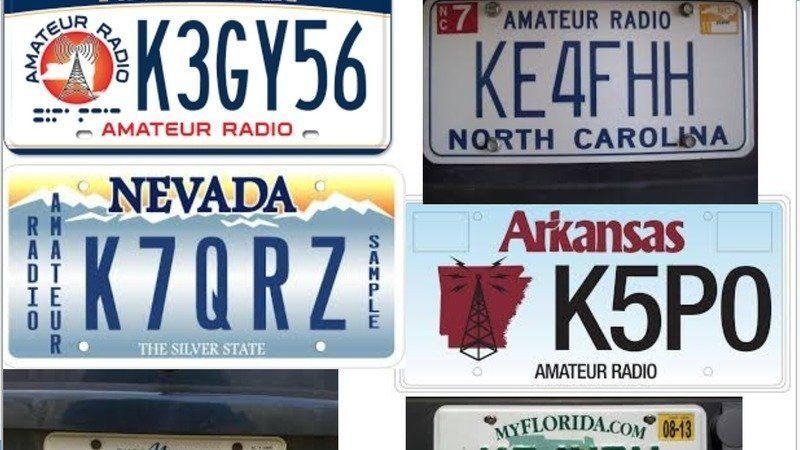 Amateur license plates