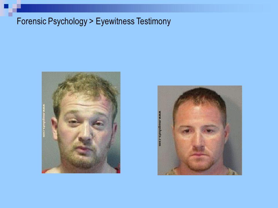 Facial recognition psychology eyewitness testimony