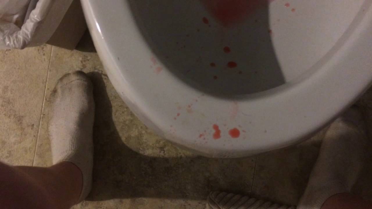 Girls peeing blood