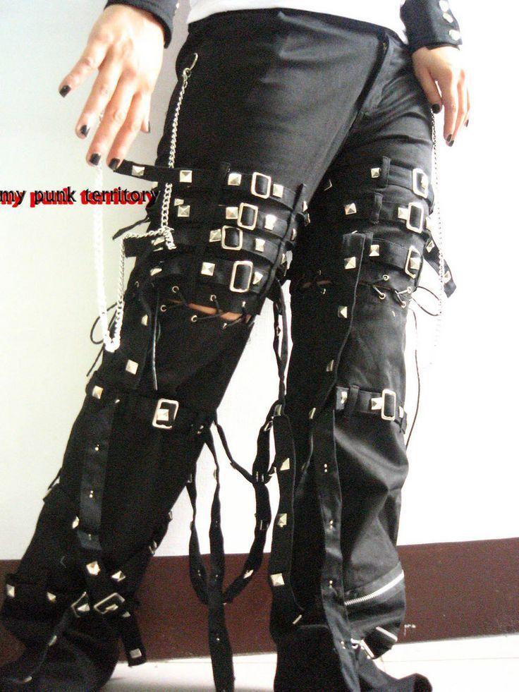 Punk rock bondage pants