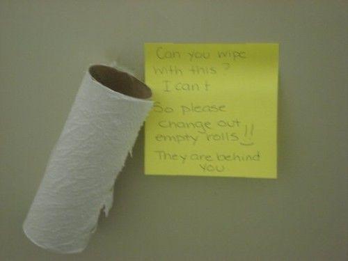 Toilet paper roll masturbate