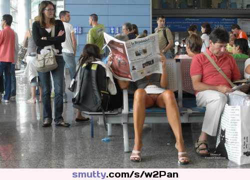 best of In the airport Upskirt